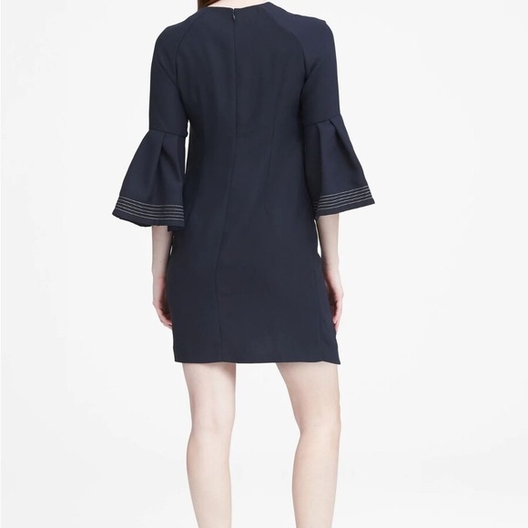 Banana Republic Sheath Dress Bell Sleeve Navy Blue Women’s Size 6 - Picture 6 of 6
